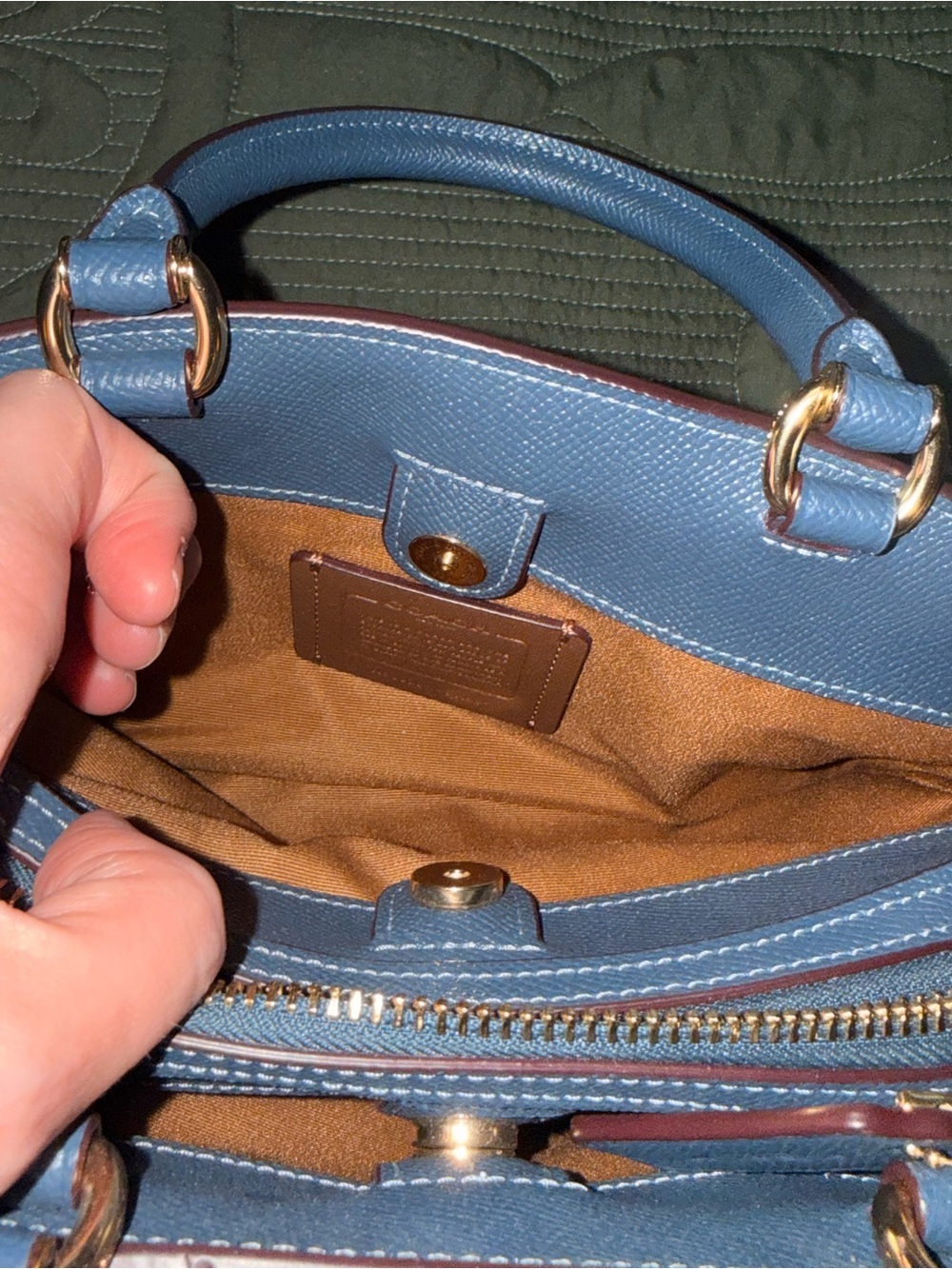 Coach Mini Lillie Carryall- EUC No Strap - Picture 9 of 11